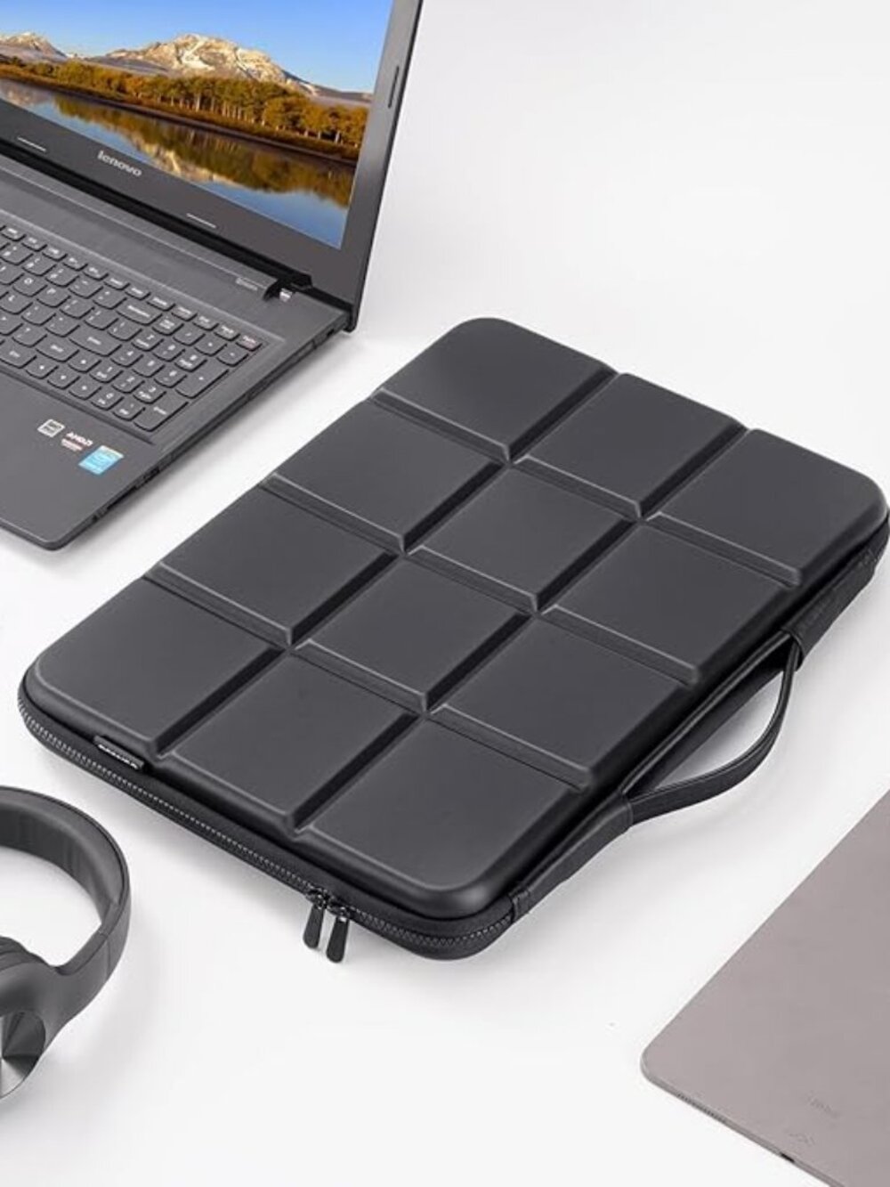 NWT! Domiso Laptop Computer Carrying Case Sleeve w/Handle -Waterproof Shockproof